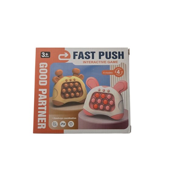 Fast Push Interactive Game – Pop It Toy  4 Modes  Travel Size  Ages 3+  NEW - Picture 1 of 4